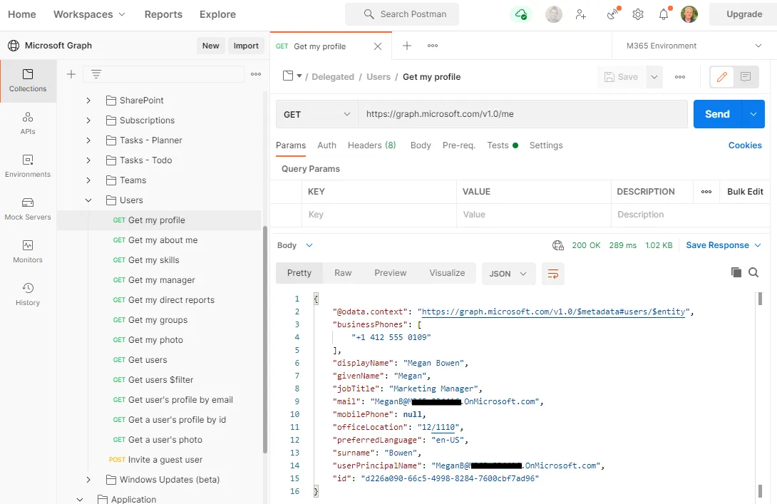 Implementing the Send Mail Method Microsoft Graph API